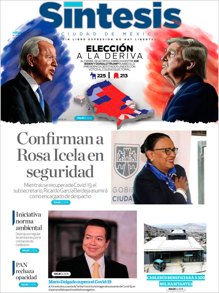 Portada de Síntesis Nacional (México)