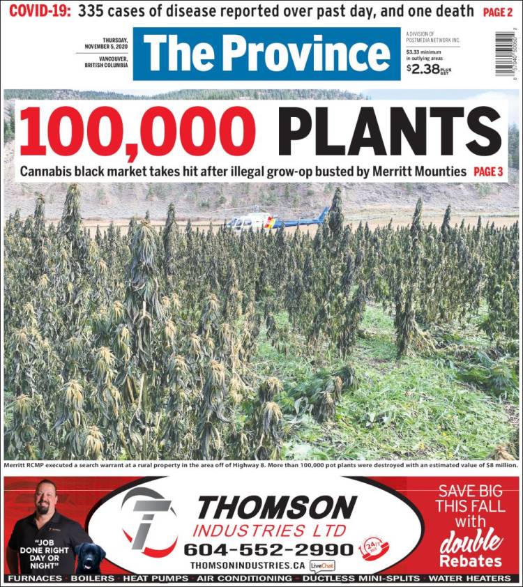 Portada de The Province (Canadá)