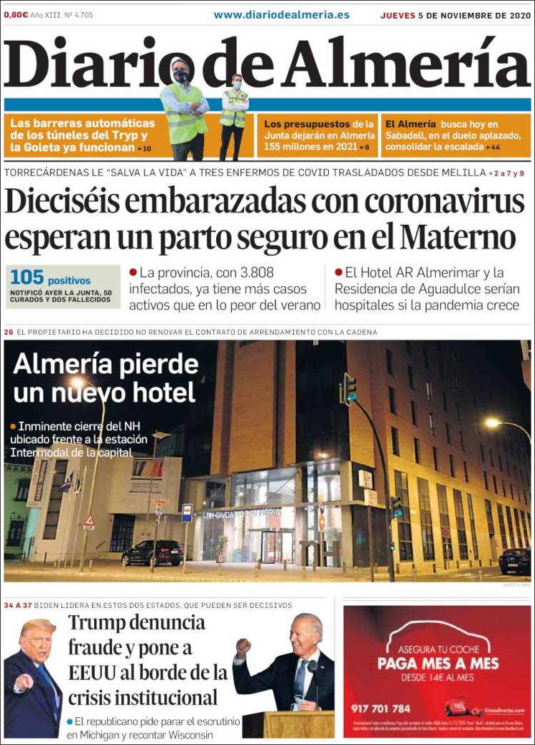 Portada de Diario de Almería (Espa&ntilde;a)