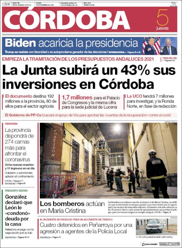Portada de Diario de Córdoba (Espa&ntilde;a)