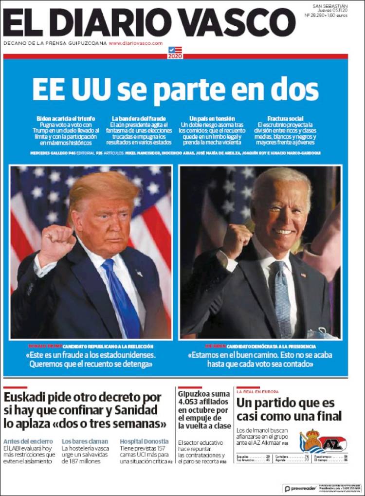 Portada de Diario Vasco (Espa&ntilde;a)