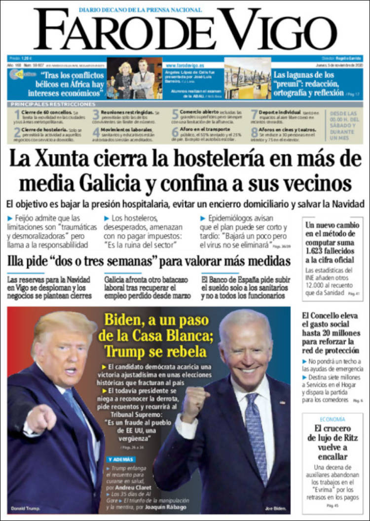 Portada de Faro de Vigo (Espa&ntilde;a)