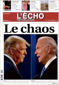 Portada de L'Echo Républicain (Francia)