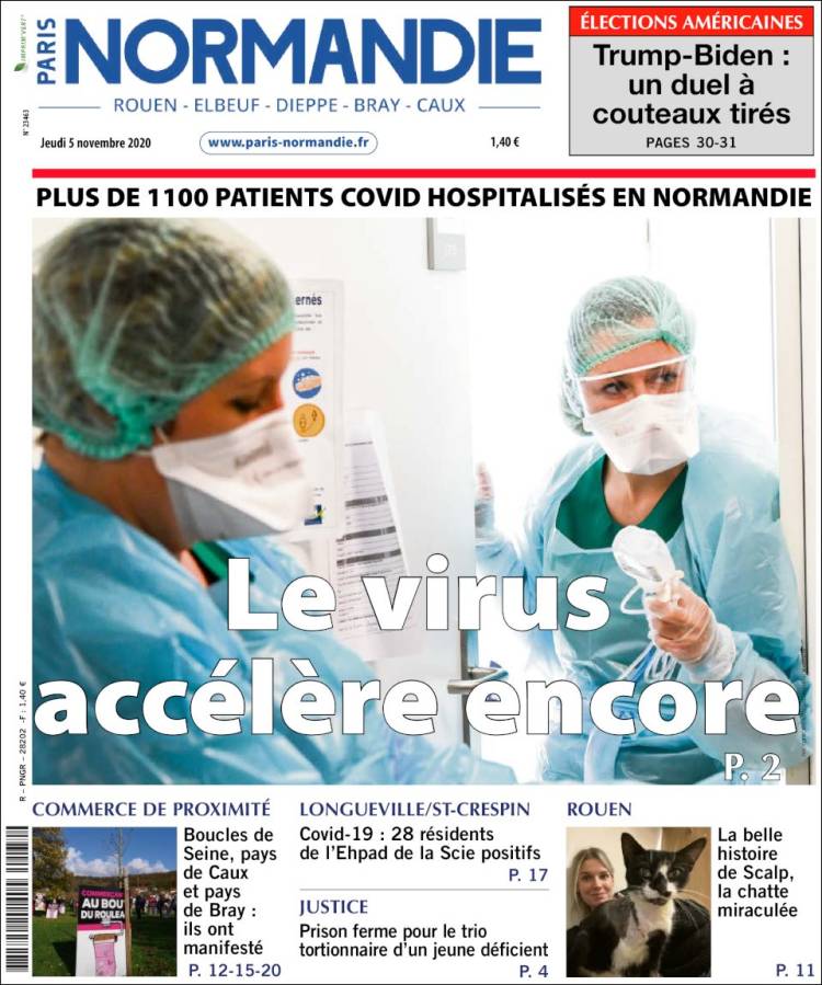 Portada de Paris Normandie (Francia)