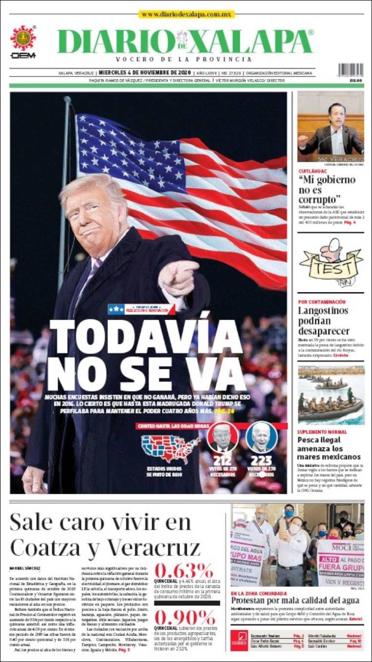 Portada de Diario de Xalapa (México)