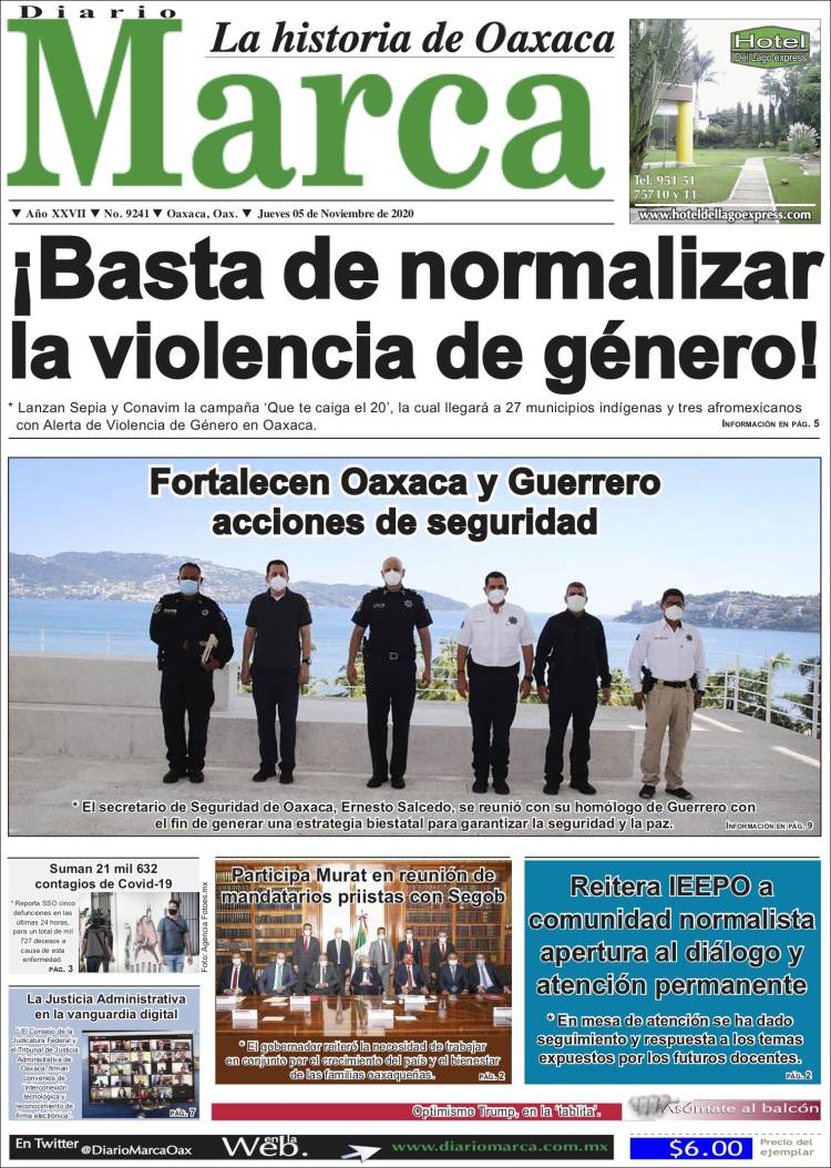 Portada de Diario Marca (México)