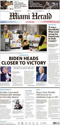 Portada de Miami Herald (USA)