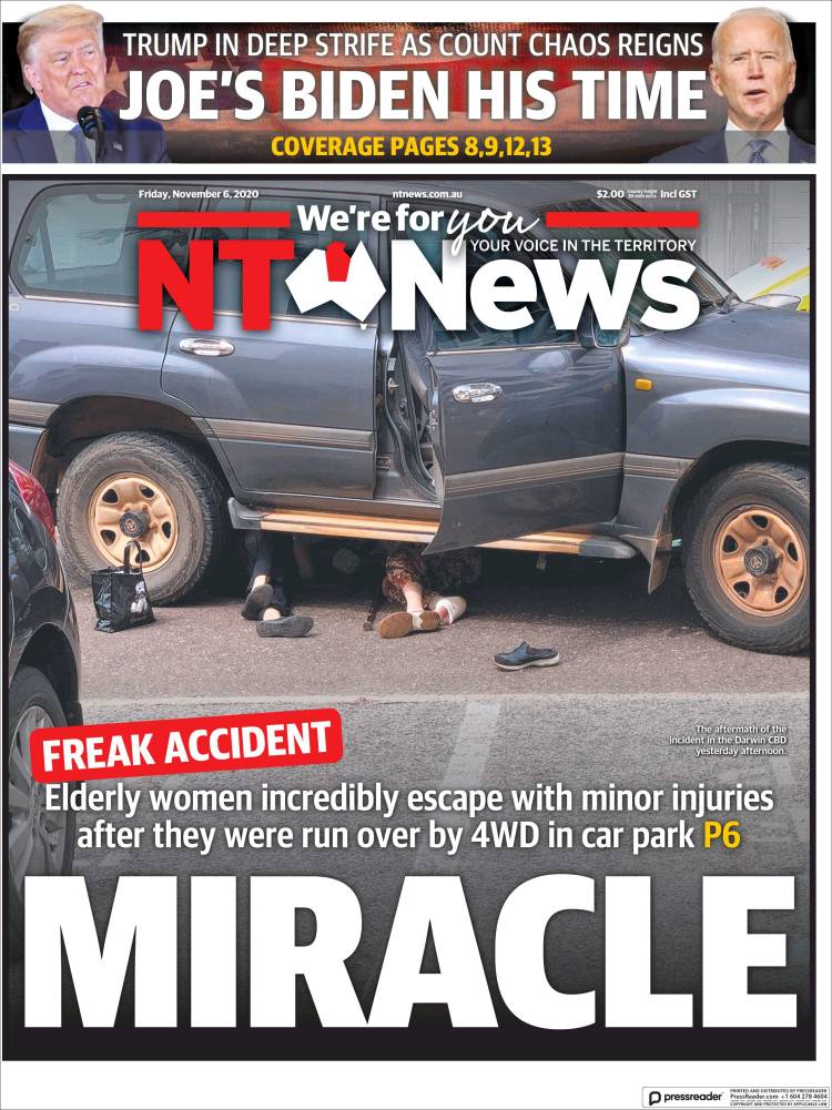 Portada de Northern Territory News (Australia)