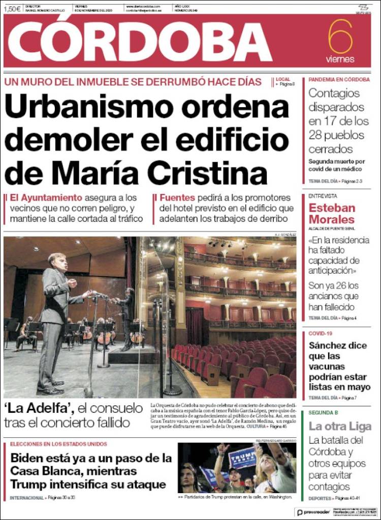 Portada de Diario de Córdoba (España)