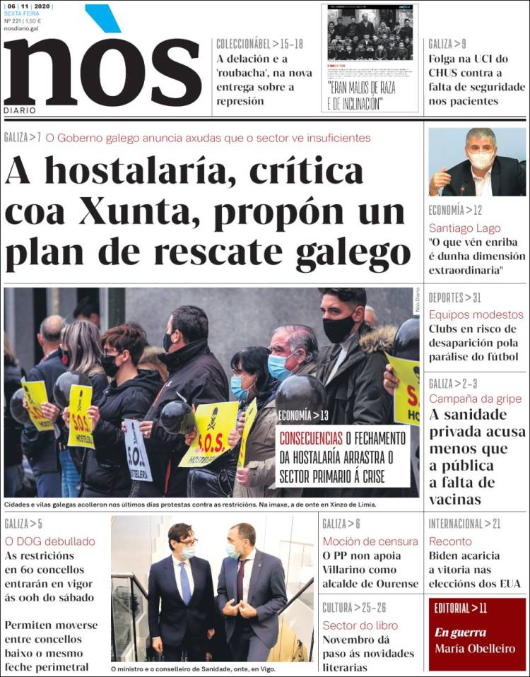 Portada de Nòs Diario (España)