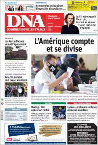 Portada de Les Dernières Nouvelles d'Alsace (Francia)