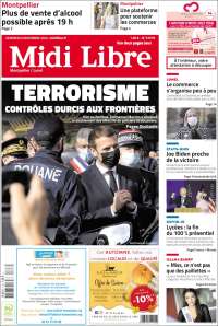 Portada de Midi Libre (Francia)