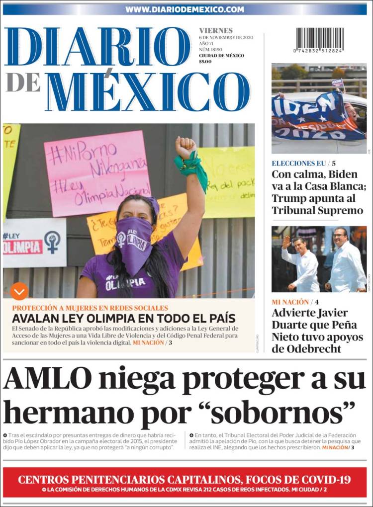 Portada de Diario de México (México)