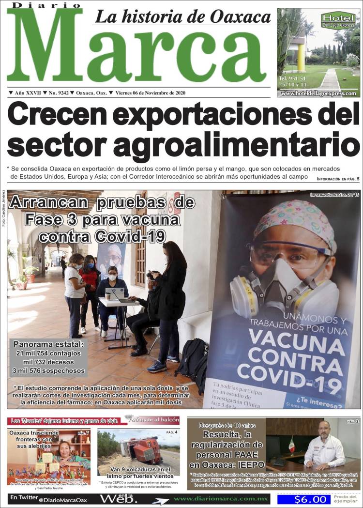 Portada de Diario Marca (México)