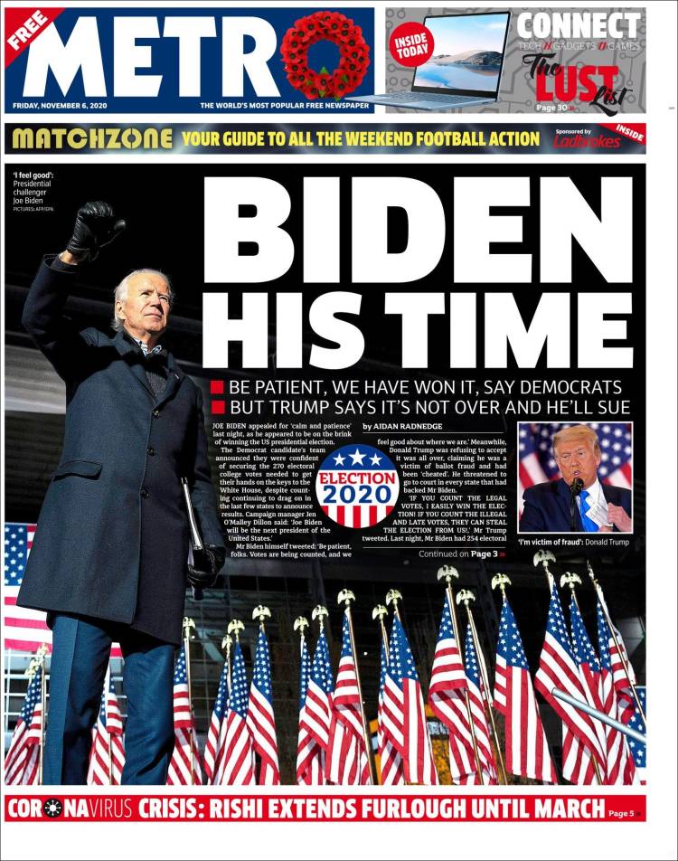 Portada de Metro (Reino Unido)