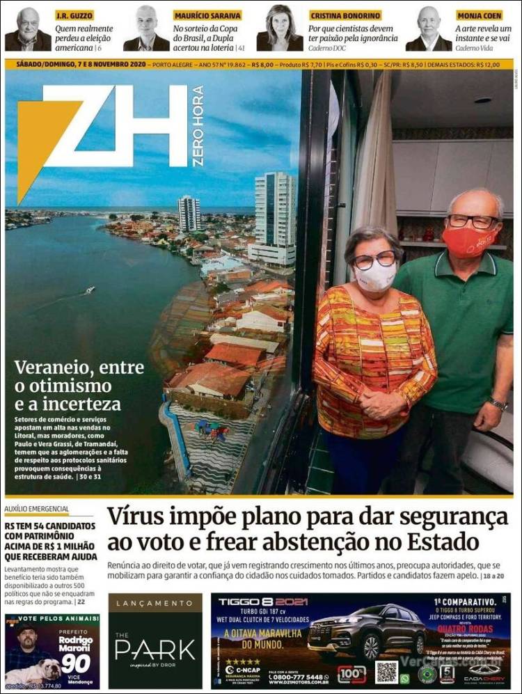 Portada de Zero Hora (Brasil)
