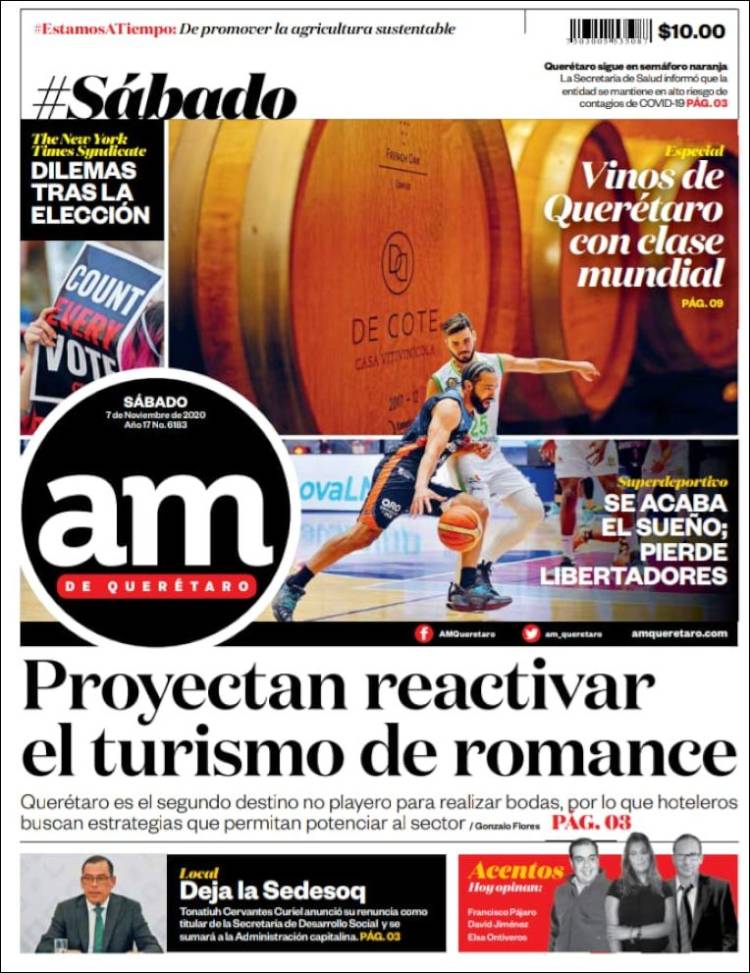 Portada de A.M. Querétaro (México)