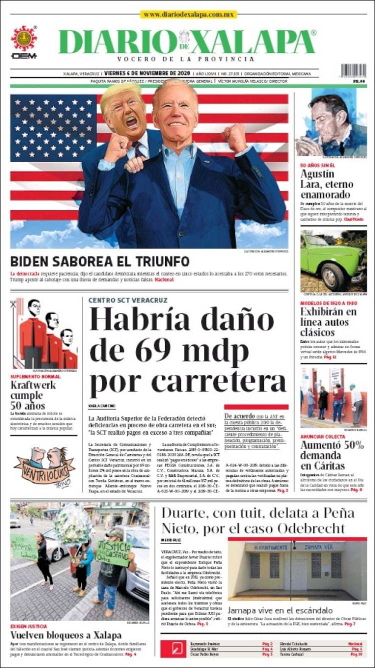 Portada de Diario de Xalapa (México)