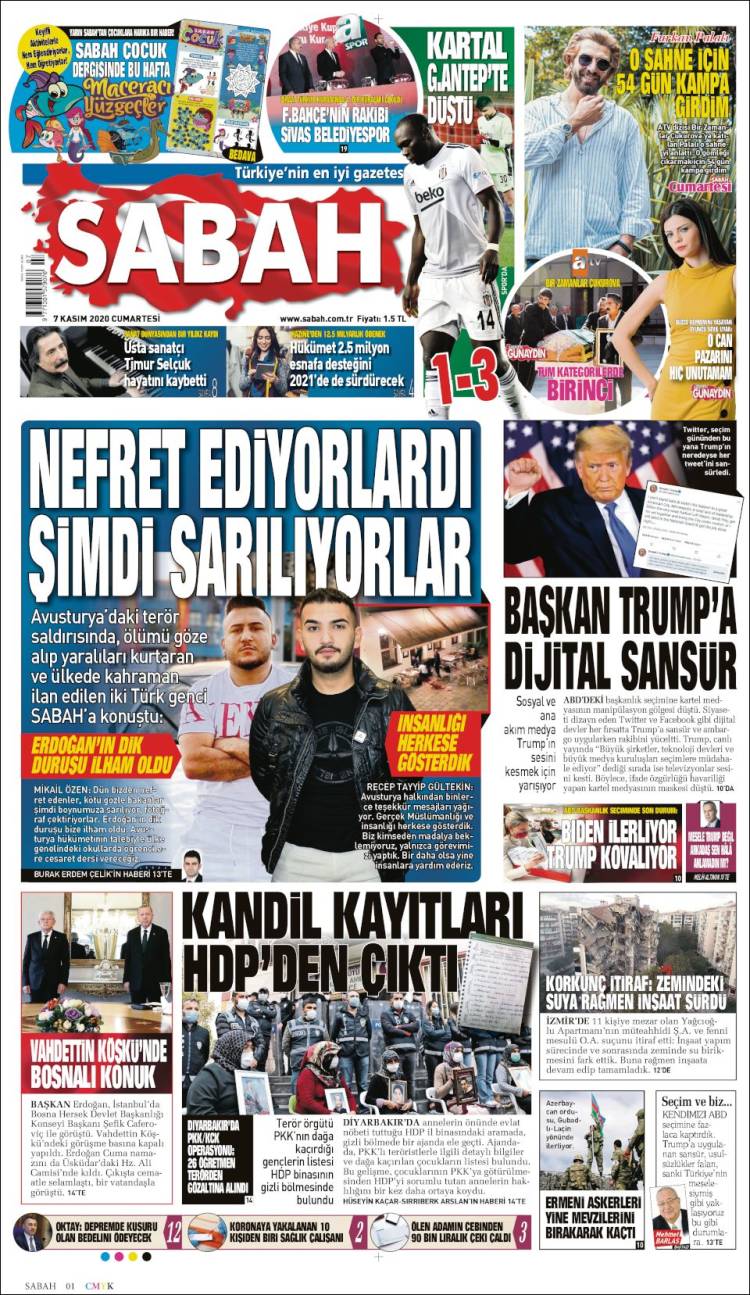 Portada de Sabah (Turqu&iacute;a)