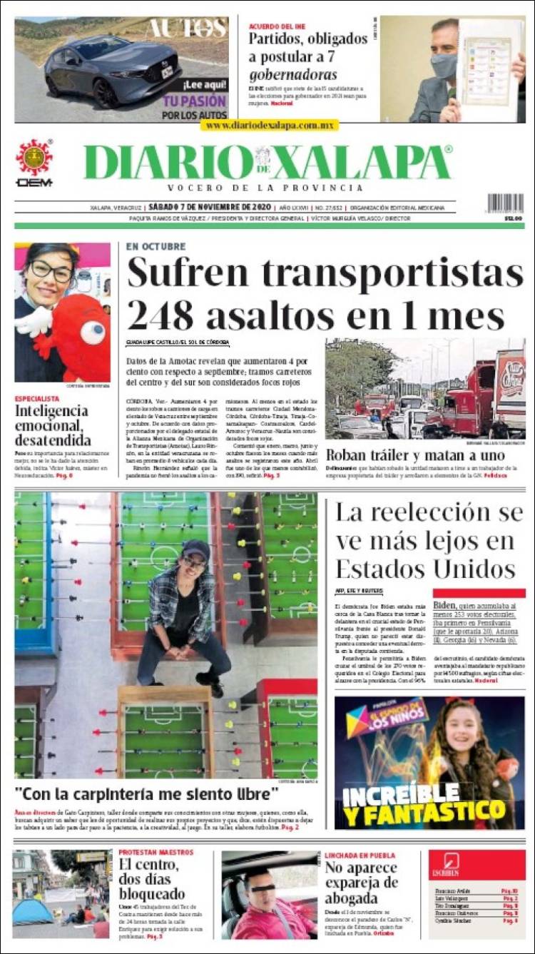 Portada de Diario de Xalapa (México)