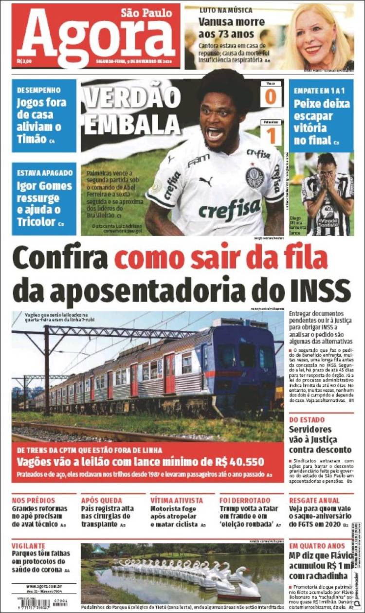Portada de Jornal Agora (Brasil)