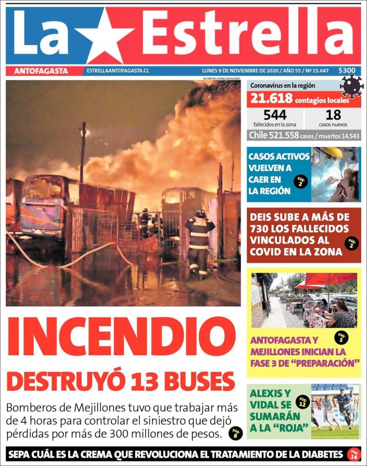 Portada de La Estrella del Norte (Chile)