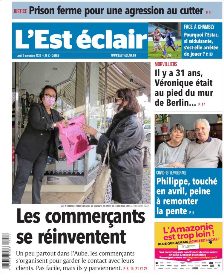 Portada de L'Est Eclair (Francia)