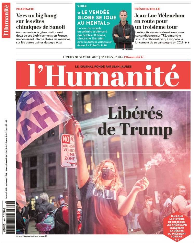 Portada de l'Humanite (Francia)