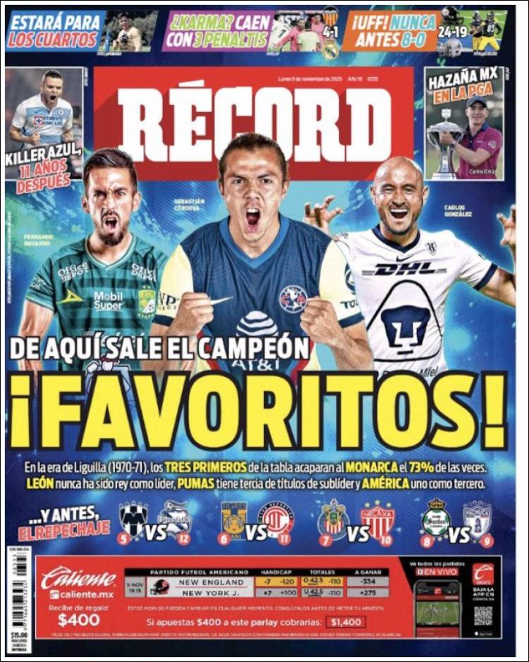 Portada de Record (México)