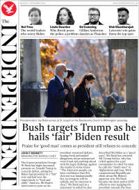 Portada de The Independent (Reino Unido)