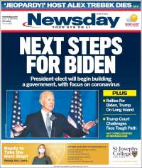 Portada de Newsday (USA)