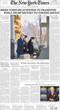 Portada de New York Times (USA)