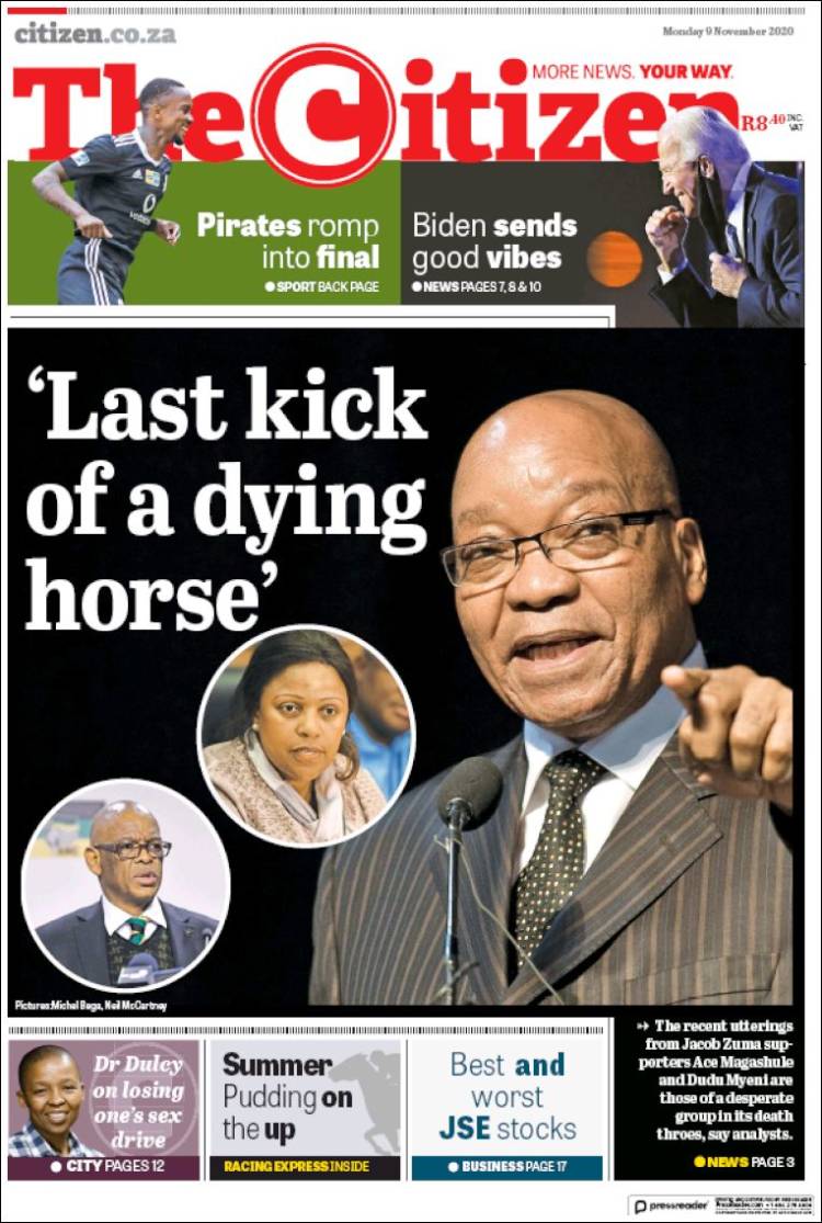 Portada de The Citizen (Sud&aacute;frica)