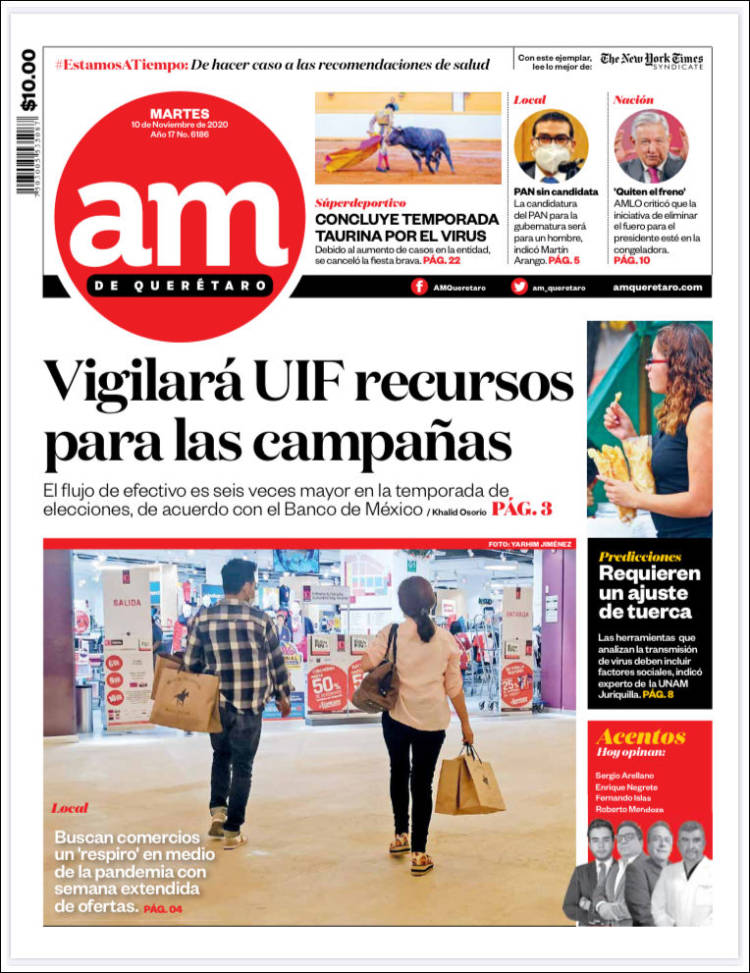 Portada de A.M. Querétaro (México)