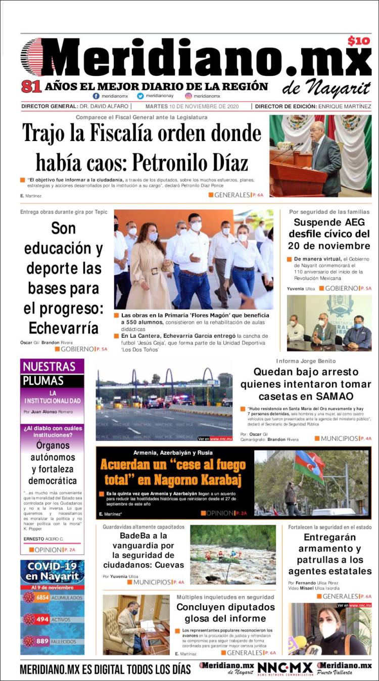 Portada de Meridiano (México)