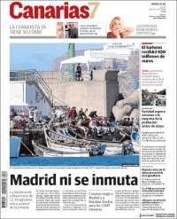 Portada de Canarias 7 (España)