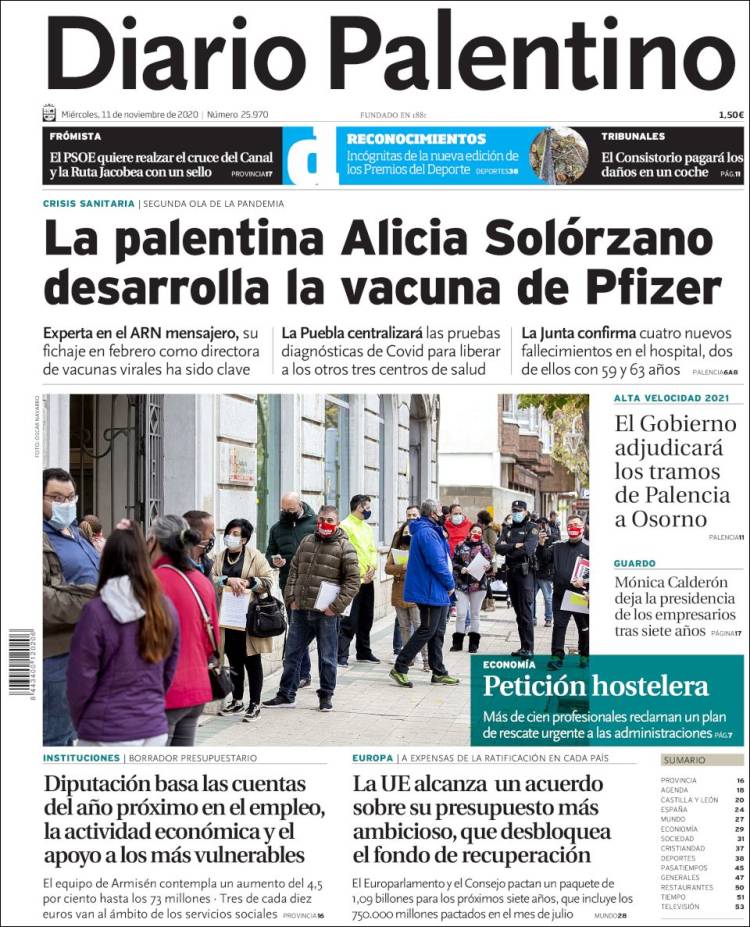 Portada de Diario Palentino (España)