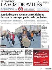 Portada de El Comercio - Avilés (España)