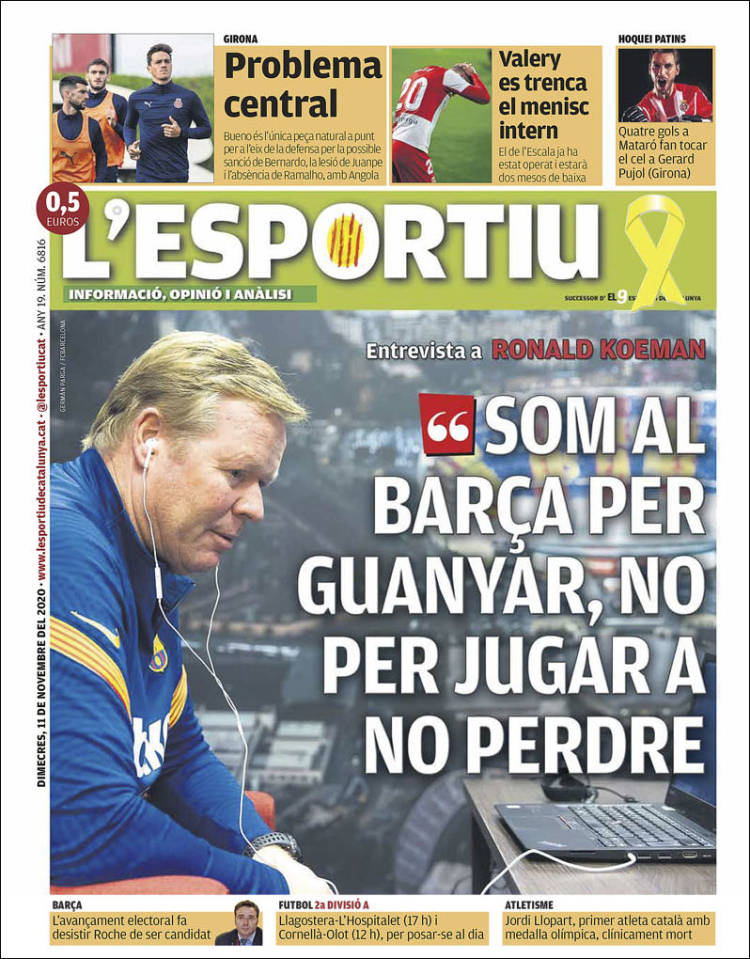 Portada de L'Esportiu : Girona (España)