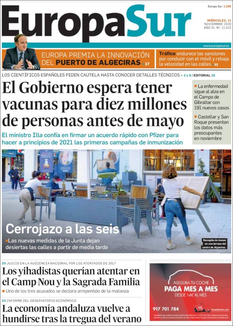 Portada de Europa Sur (España)