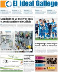 Portada de El Ideal Gallego (España)