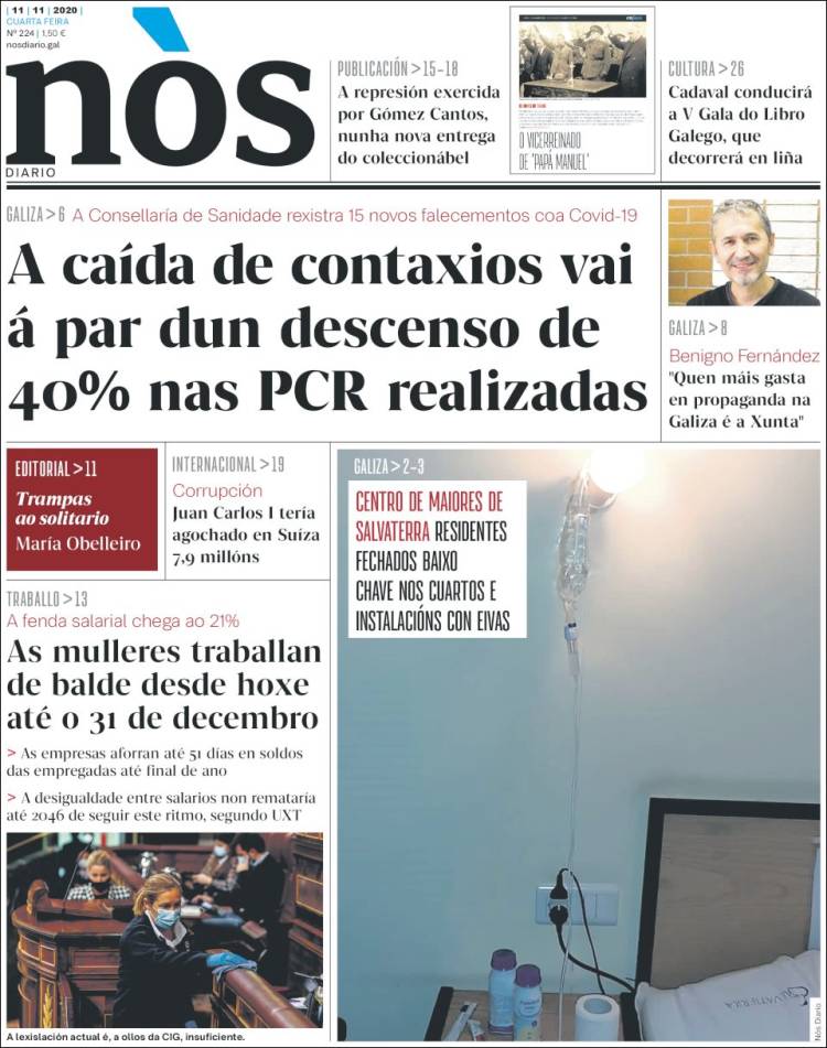 Portada de Nòs Diario (España)