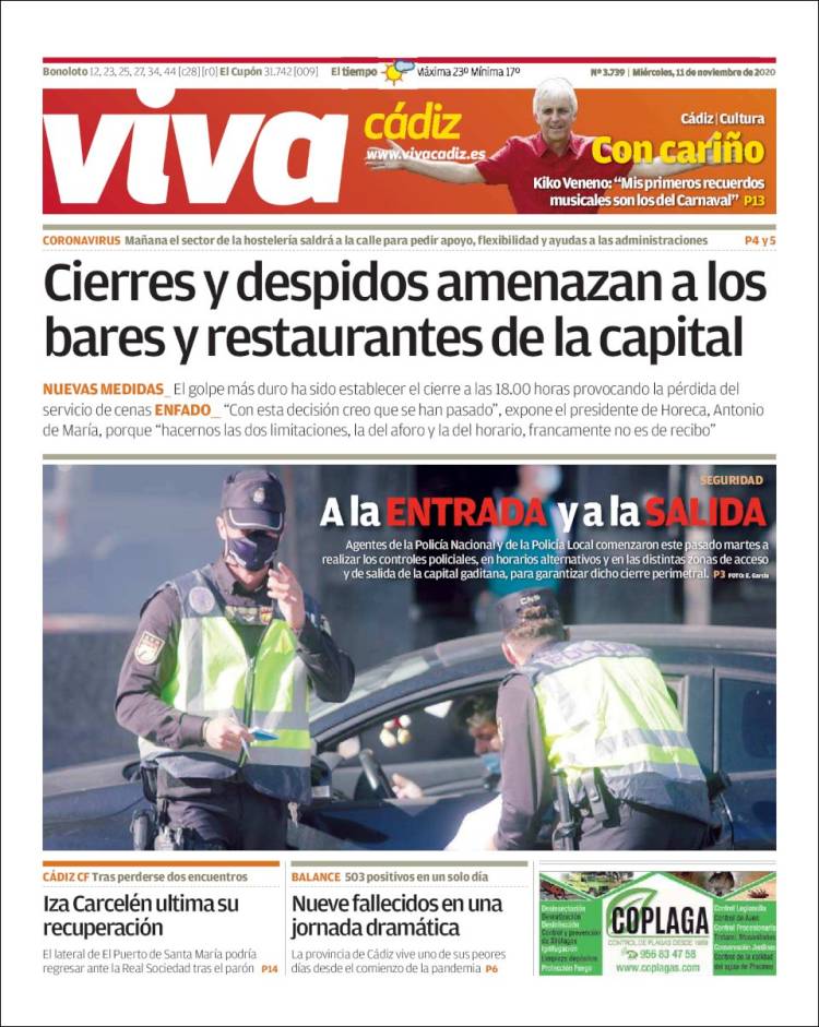Portada de Viva Cadiz (España)