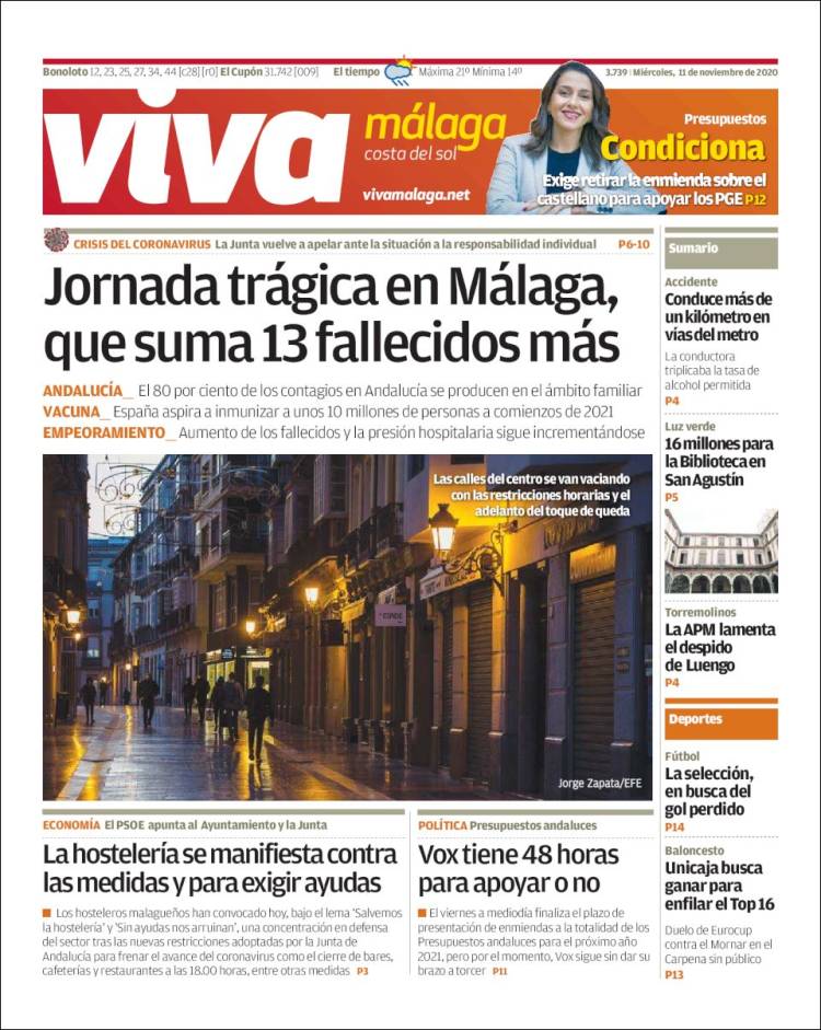 Portada de Viva Málaga (España)