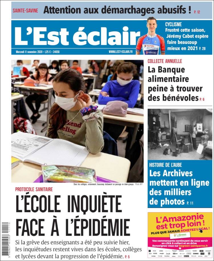 Portada de L'Est Eclair (Francia)
