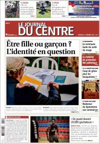 Portada de Le Journal du Centre (Francia)