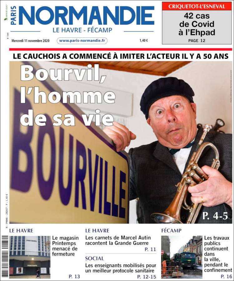 Portada de Progres de Fecamp (Francia)