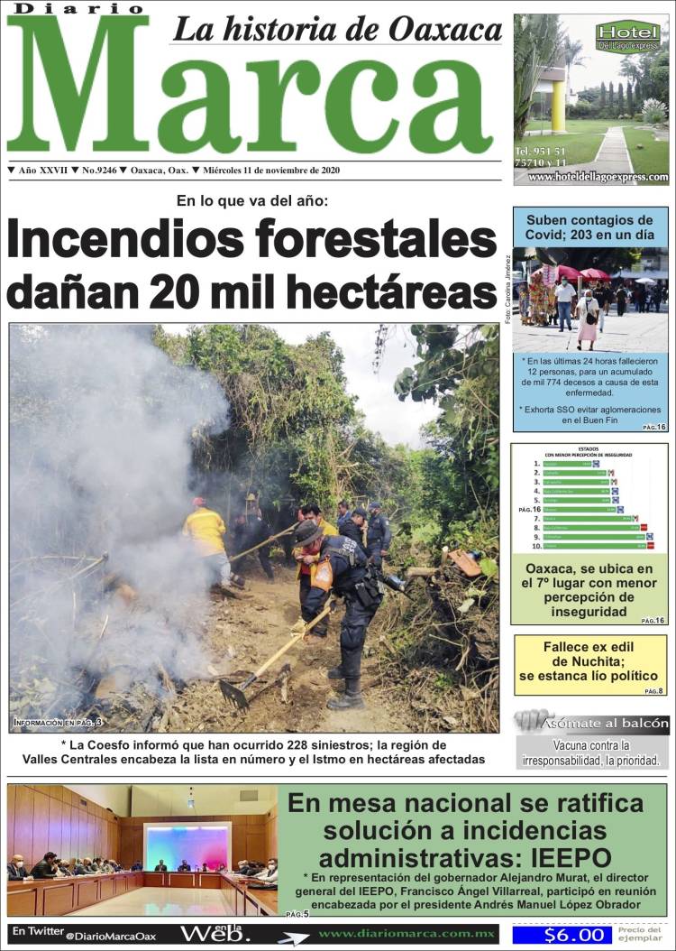 Portada de Diario Marca (México)