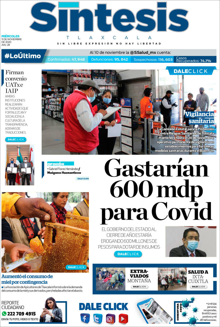 Portada de Síntesis de Tlaxcala (México)