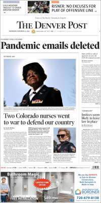 Portada de The Denver Post (USA)